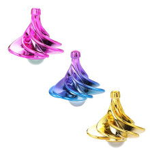 3pcs Airflow Fidget Spinner Set Wind Powered Spinning Tops Quiet Long Rotation Desk Stress Relief