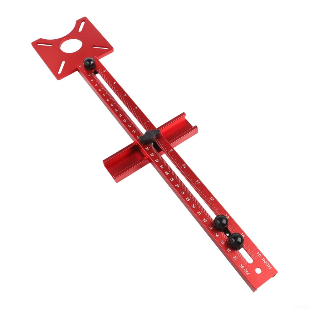 Cabinet Hardware Jig Adjustable Aluminum 4In1 With Automatic Center Punch For Precision Woodworking 9092120875409