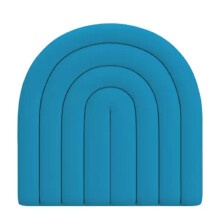 3D Self Adhesive Wall Panels for Kids Room, 3cm Thick Waterproof AntiCollision Padding, Deep Blue 40x40cm