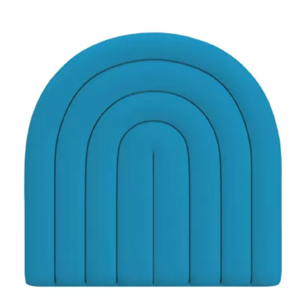 3D Self Adhesive Wall Panels for Kids Room, 3cm Thick Waterproof AntiCollision Padding, Deep Blue 40x40cm