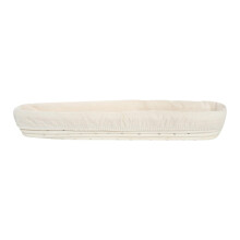 Bread Proofing Basket Natural Rattan with Removable Liner for Even Fermentation 43x9x5.5cm