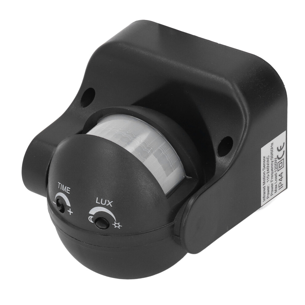 Yca1009 Waterproof Infrared Pir Motion Sensor Switch Ac110-240V 1200W Black 5091383951749