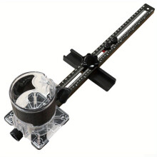 Aluminum Router Circle Jig for Woodworking with Precise Circular Cuts and Dual Measurement Scales