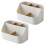 2X Desk Organizer Remote Control Holder Makeup Caddy Box for Home & Office 1