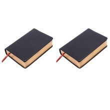 2X Vintage Thick Paper Notebook Notepad PU+Paper Bible Diary Book Journals Agenda Planner School Office Supplies