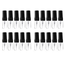 20Pcs Bouteille de Parfum En Verre Portable Taille Vide Flacons de Pulvérisation En Verre de Parfum (2 Ml)