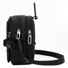 2X AOTIAN Hommes Petit Sac à Bandoulière Étanche Portable Décontracté Carte Sac Anti-Vol Mâle Sac à Bandoulière Noir
