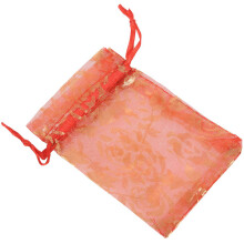 300Pc 7X9cm Rose Organza Drawstring Gift Jewelry Bags Pouches Wedding Xmas Party Gifts Bags Red