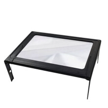 Läsförstoringsglas 3X Stor Helsida Hopfällbart Skrivbordsförstoringsglas med LED-Lampor för Seniorer Vision Book Reading