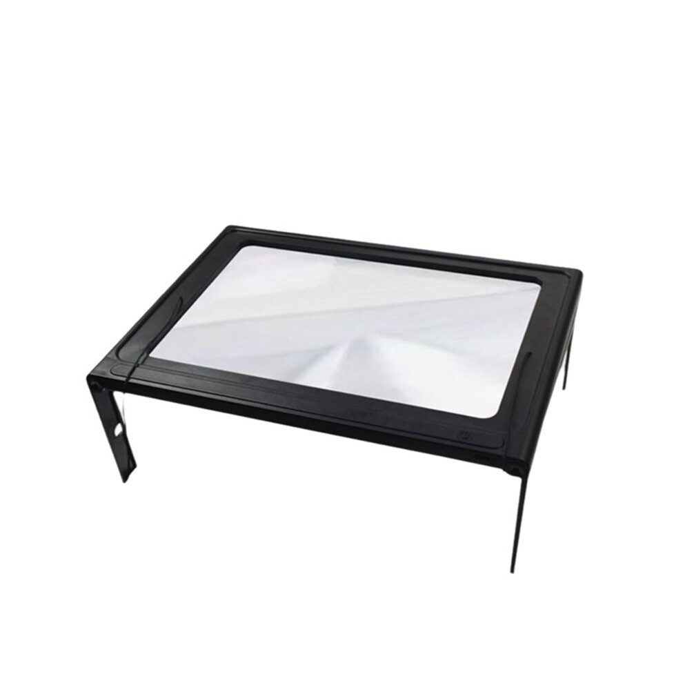 Jojomino Reading Magnifier 3X Large Full Page Foldable Desktop Magnifying Glass With Led Lights For Seniors Vision Book Reading