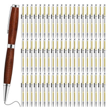Zestaw 60 Sztuk Wykręcanych Długopisów do Toczenia Drewna 7 mm Slim Pen Bulk z Wkładem do Projektów Toczenia Drewna do Majsterkowania w Kolorze
