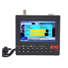 HD DVBS2 Satellite Finder with HD TFT Display, Dual Mode, AV Inputs, 1080p Output for TV Testing