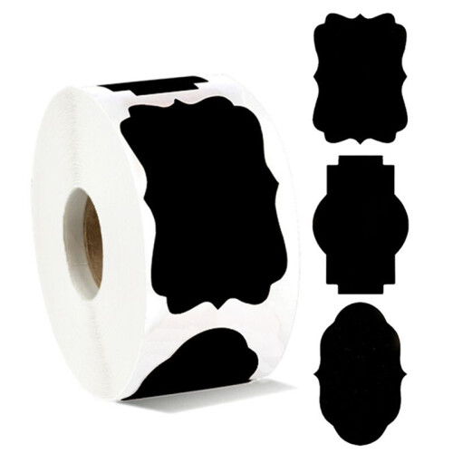 300PCS Chalkboard Labels Erasable Reusable Rectangle Blackboard Stickers Irregularly Shaped Name Tags 1
