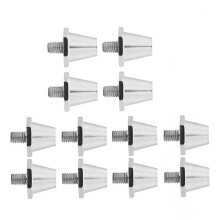 12Pcs Football Boot Spikes M5 for Athletic Sneakers Sports Outdoor Indoor Football Cleats Firm Ground Sports 11mm Silver