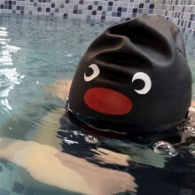 Swimming Caps Penguin Durable Nonslip Flexible Latex Swim Caps for Surfing Kids Girls Boys Women Men