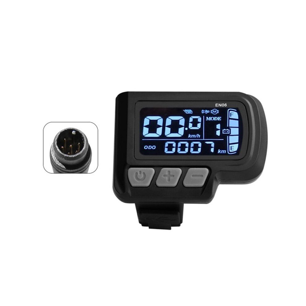 Lcd-En06 Electric Bike Lcd Display Meter Dashboard Panel With Usb 24V 36V 48V For Mountain Bike Electric Scooter 6Pin 6031416218325