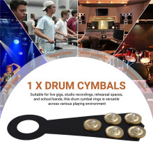 Drum Cymbal Bells Rings Cymbal Bells Accessories Drum Set Cymbal Bells for Drum Cymbal Percussion Instrument D