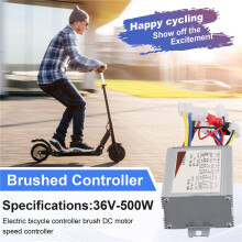 Elektrische Fiets Geborstelde Controller 36V 500W Elektrische Scooter Controller Borstel Motor Snelheidsregelaar