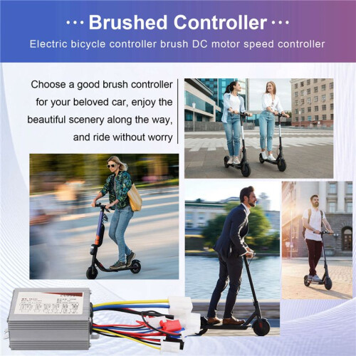 Electric Bike Bicycle Brushed Controller 36V 500W Electric Scooter Controller Brush  Motor Speed Controller 2