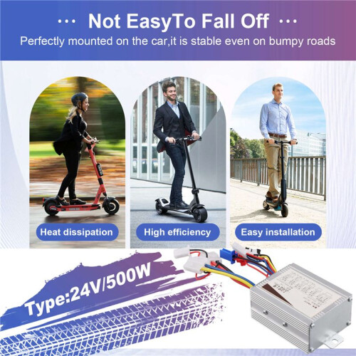 Electric Bike Bicycle Brushed Controller 24V 500W Electric Scooter Controller Brush  Motor Speed Controller 1