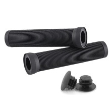 Bike Grips 22mm Road Bicycle Grip Anti-Slip Shock-Absorbing Handlebar Grip Bar End Plug Bike Part Black