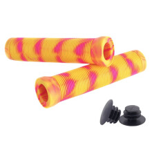 1 Pair Bike Handlebar Grips Cover Non-Slip Rubber Handlebar Cover for 22.2mm Handlebar Scooter Road Urban,E