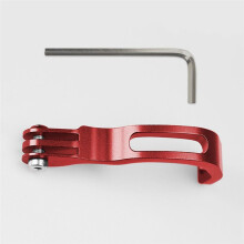 Folding Bicycle Front Fork Lamp Bracket Bicycle Lamp Extension Bracket Aluminum Alloy Extension Fittings Red