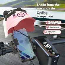 Cartoon Small Helmet Motorcycle Electric Bicycle Bracket Bicycle Phone Bracket Waterproof Sunlight Fixing Frame Koala