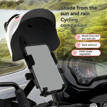 Cartoon Small Helmet Motorcycle Electric Bicycle Bracket Bicycle Phone Bracket Waterproof Sunlight Fixing Frame Koala