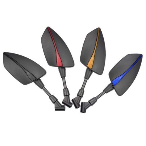 Motorcycle Universal 10mm 8mm Rearview Mirror Axe Rear View Mirror Side Mirror with 6 Screw 1
