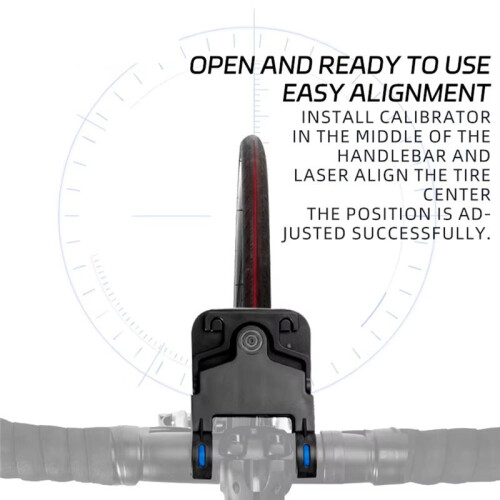 Bike Handlebar Centering Tool - Precision Wheel Alignment & Tire Offset Adjuster,Bicycle Wheel Deviation Calibrator 2