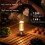 Three Layer Lighting Lighthouse Camping Maglev Camping Atmosphere Breathing Light Home Portable Sleep Light Black 6