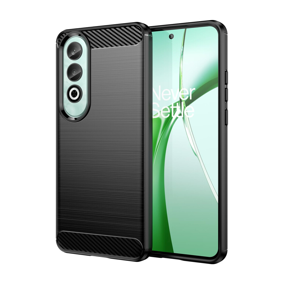 Case Slim Shockproof Carbon Fiber Tpu Cover With Raised Edge For Oneplus Nord Ce4 Black 9073542375227