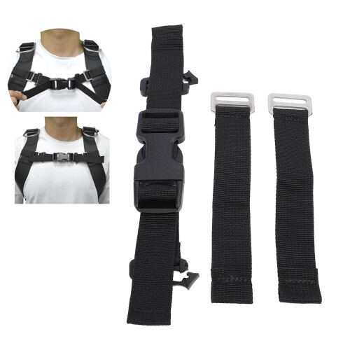 Scuba Diving Chest Strap with Quick Release Buckle PP Webbing Adjustable Fit 2
