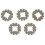 5Pcs 25mm Oscillating Tool Blade Adapter Set, OxidationResistant Steel Shank Connector for Multi Power Tools 1
