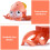 Bath Toy Wind Up Octopus with Amphibious Action for Kids, Floating and Pull Along Play, Blue 5