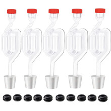 Brewing Airlock Kit with Stoppers and Grommets, Bubble Fermentation Airlock for Wine Beer Sauerkraut
