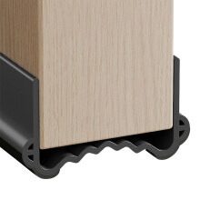 Door Draft Stopper 39 Inch Weather Stripping Seal Noise Reduction Energy Saving for Interior Exterior Doors Black