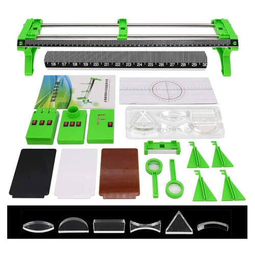 Optics Experiment Kit with Physics Optical Bench, Independent Light Heads and Lenses for School Labs 2