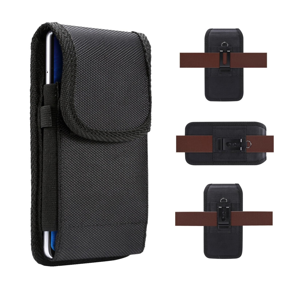 Rugged Nylon Cell Phone Holster With Secure Belt Clip And Pen Holder For Iphone And Galaxy 9771547087588