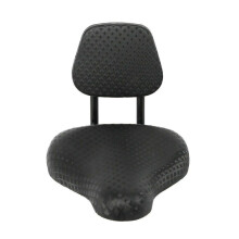 Comfortable Bicycle Seat with Backrest, Extra Wide Cushion, Ergonomic Support, Waterproof PU Cover