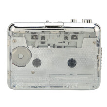 Portable Cassette Player with FM Radio, Clear Stereo Sound, Auto Reverse Playback, Vintage Style