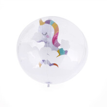 Inflatable Beach Ball 40cm Durable PVC Cartoon Unicorn Flamingo Pack of 3 for Pool and Beach Parties