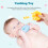 Silicone Stacking Ring Teether Toy with Soft Nesting Rings for Baby Early Learning Play 3