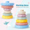 Silicone Stacking Ring Teether Toy with Soft Nesting Rings for Baby Early Learning Play 2