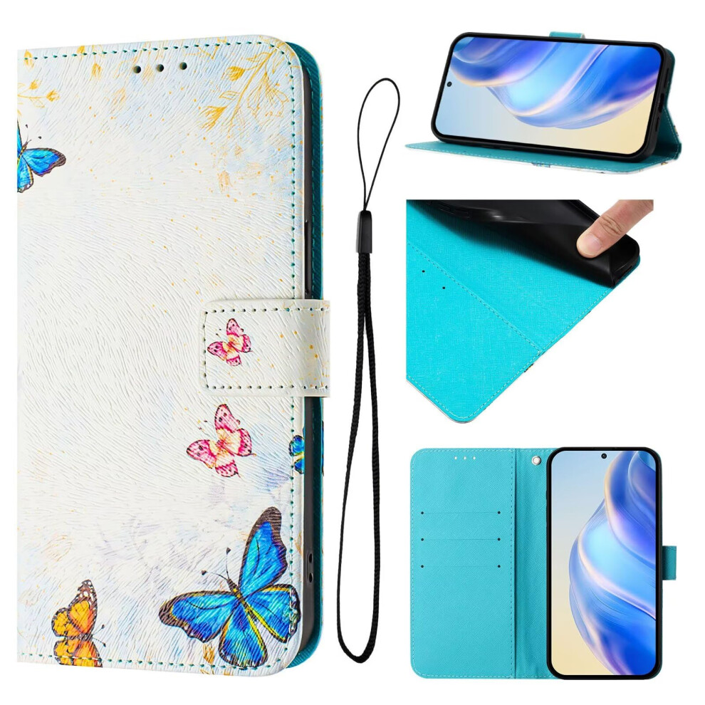 Floral Pu Leather Wallet Case For Honor X8 5G And X6 4G, Magnetic Folio Card Holder, Shockproof Cover 9330225057321