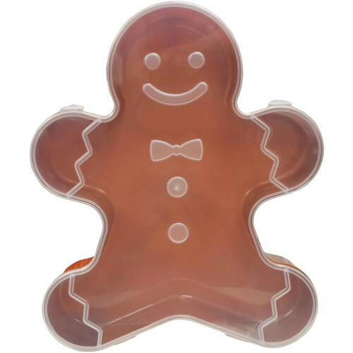 Christmas Serving Tray with Lid for Candy and Biscuits, Durable Festive Snack Organizer 1