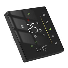 WiFi Smart Thermostat 95240V with Programmable Heating Schedule for Boiler and Home Black