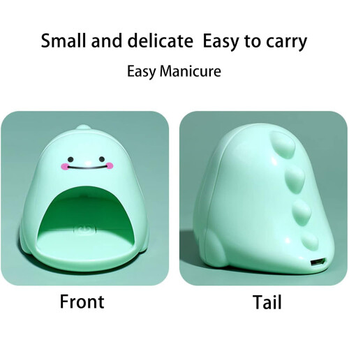 Nail Lamp UV LED Nail Dryer Fast Gel Curing Dual Light Source USB Powered Mini Green 1
