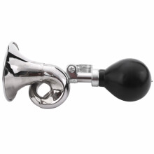 Trompeta no electronica Campana de bicicleta ciclismo ruidosa Bocina Sirena Bugle Retro vintage plata